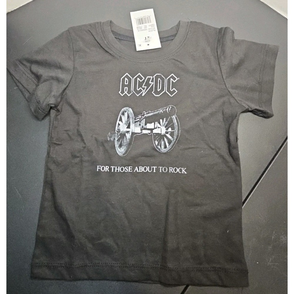 AC/DC Toddler T-Shirt Music Rock & Roll 2T